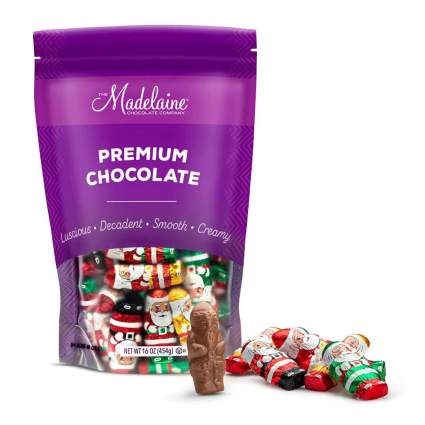 Madelaine Chocolate Company Premium Milk Chocolate Mini Santas