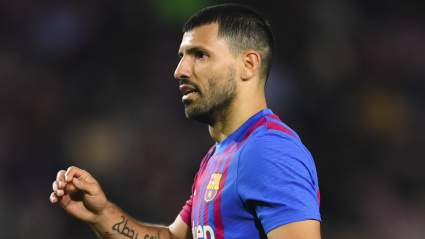 Barcelona Confirm Striker Sergio Aguero Set For Long Lay-Off
