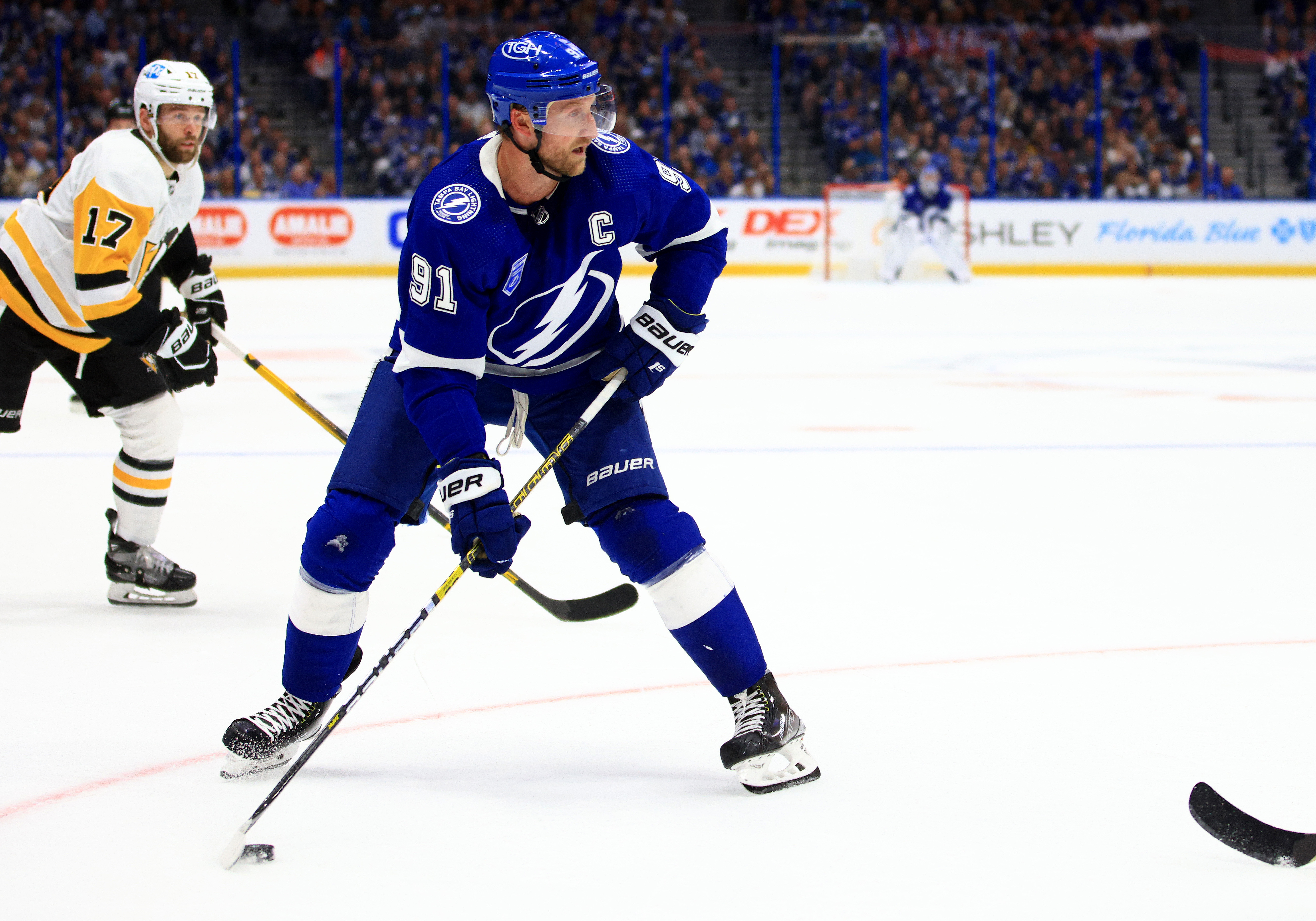 Tampa Bay Lightning 2021 Stanley Cup Champions Ice Stripe Galaxy