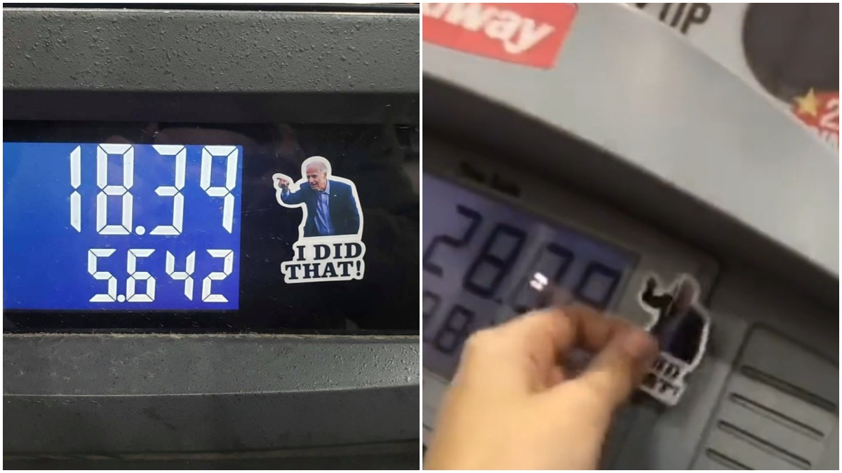 Biden Gas Pump Stickers: 'I Did That' Trend Goes Viral | Heavy.com
