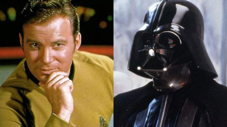 Captain Kirk and Darth Vader