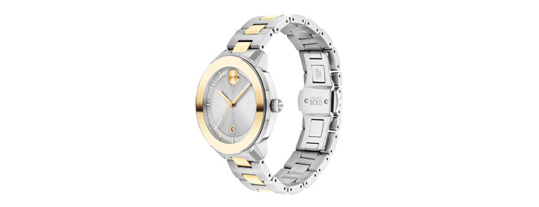 movado womens swiss stainless steel watch