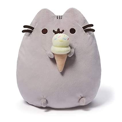 pusheen kitty with ice cream cone