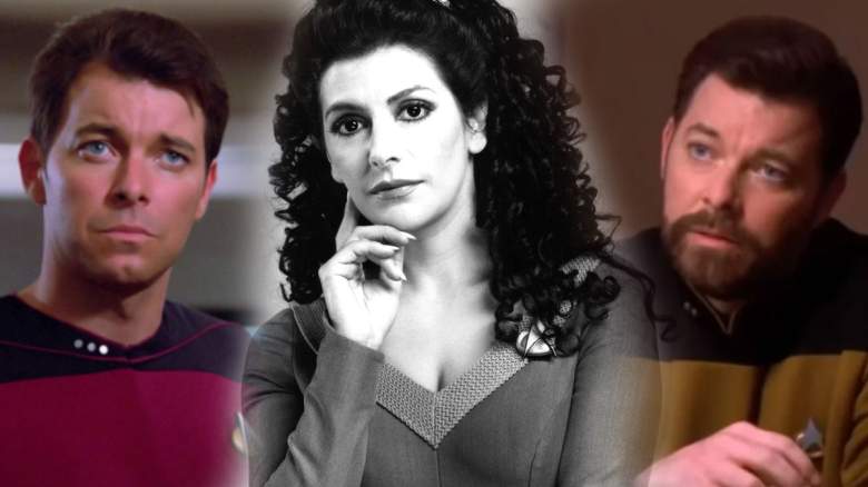 Will Riker, Deanna Troi, and Tom Riker