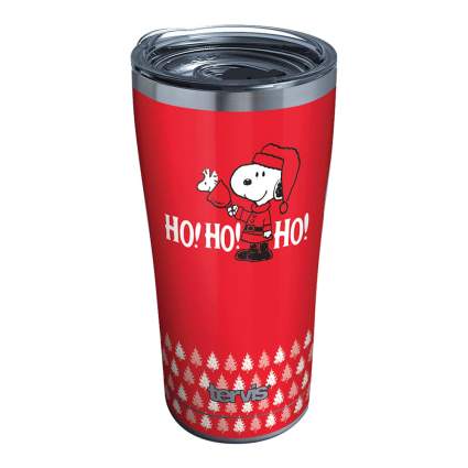 Red Snoopy tumbler