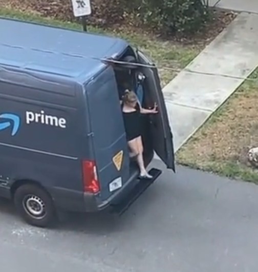 amazon driver fired for woman