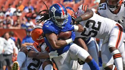Giants Activate Rookie RB While Leading Rusher Deals With ‘Personal Issue’