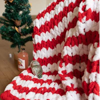 Abound Chunky Knit Christmas Blanket