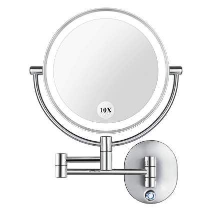 lighted magnifying mirror