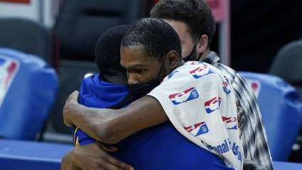 WATCH: Warriors Star Taunts Nets’ Kevin Durant After Making 3-Pointer