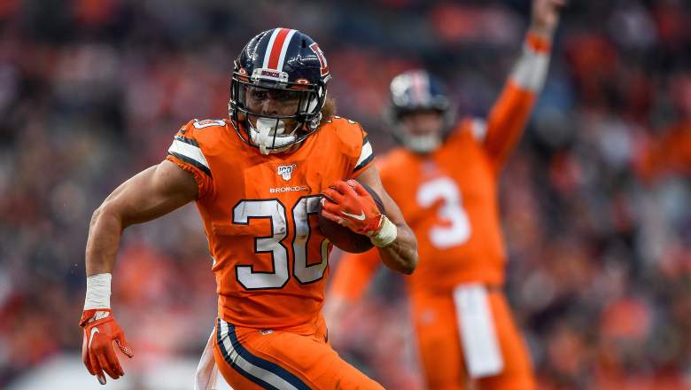 RB Phillip Lindsay with Broncos