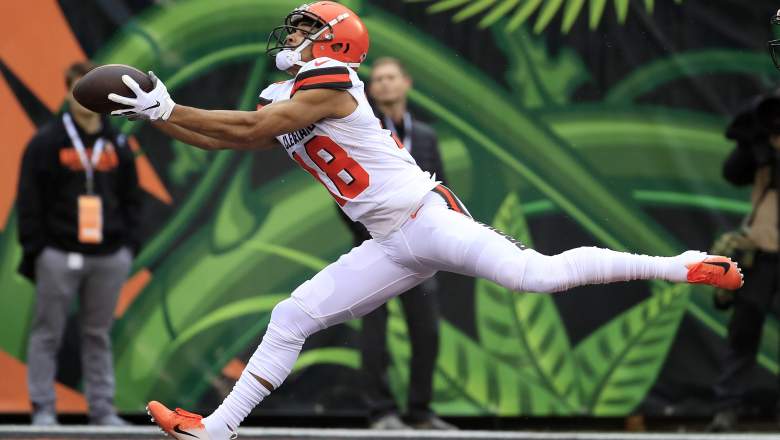 WR Damion Ratley with the Browns