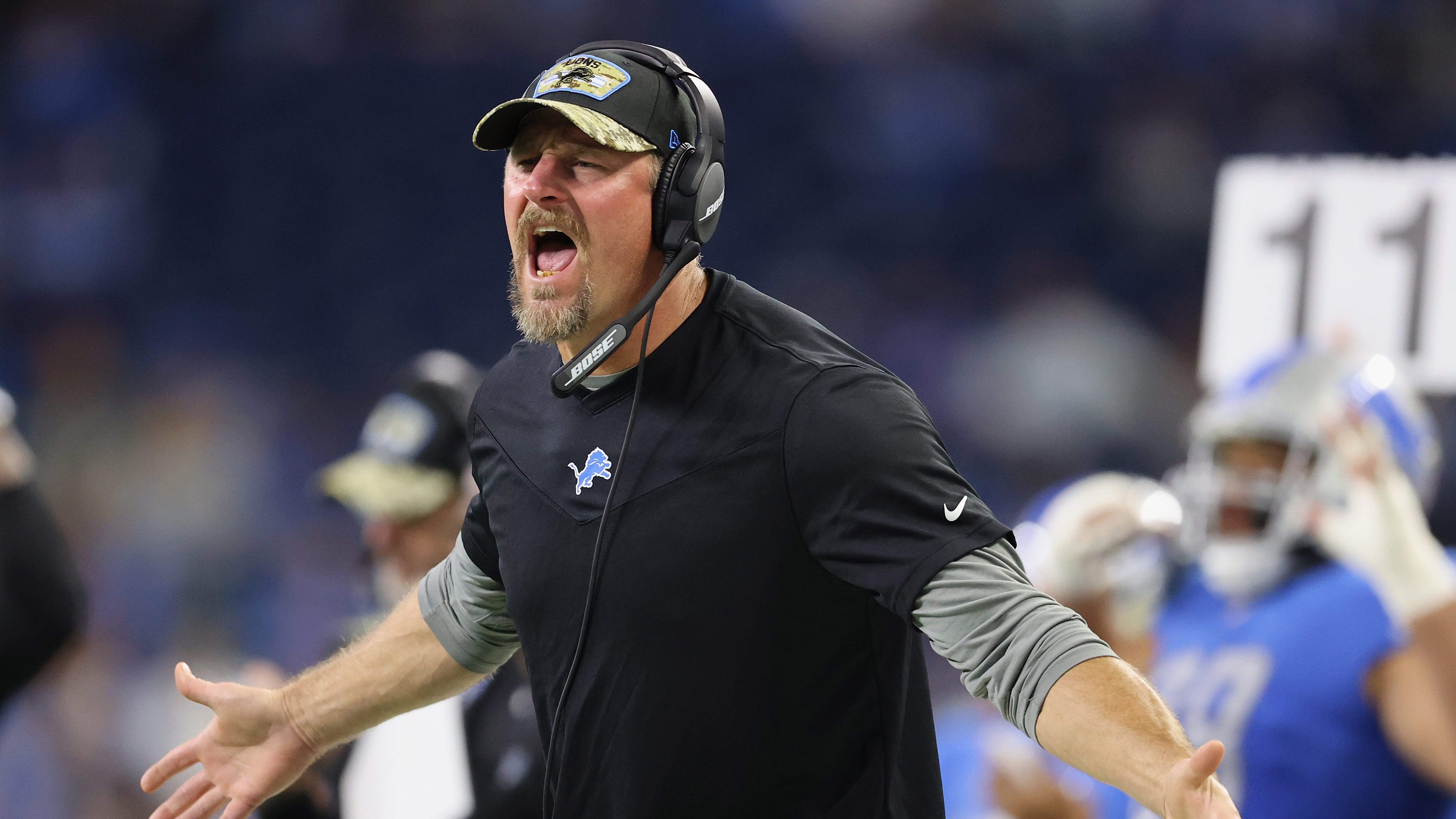 Dan Campbell gives huge credit to the Lions fans in Kansas City