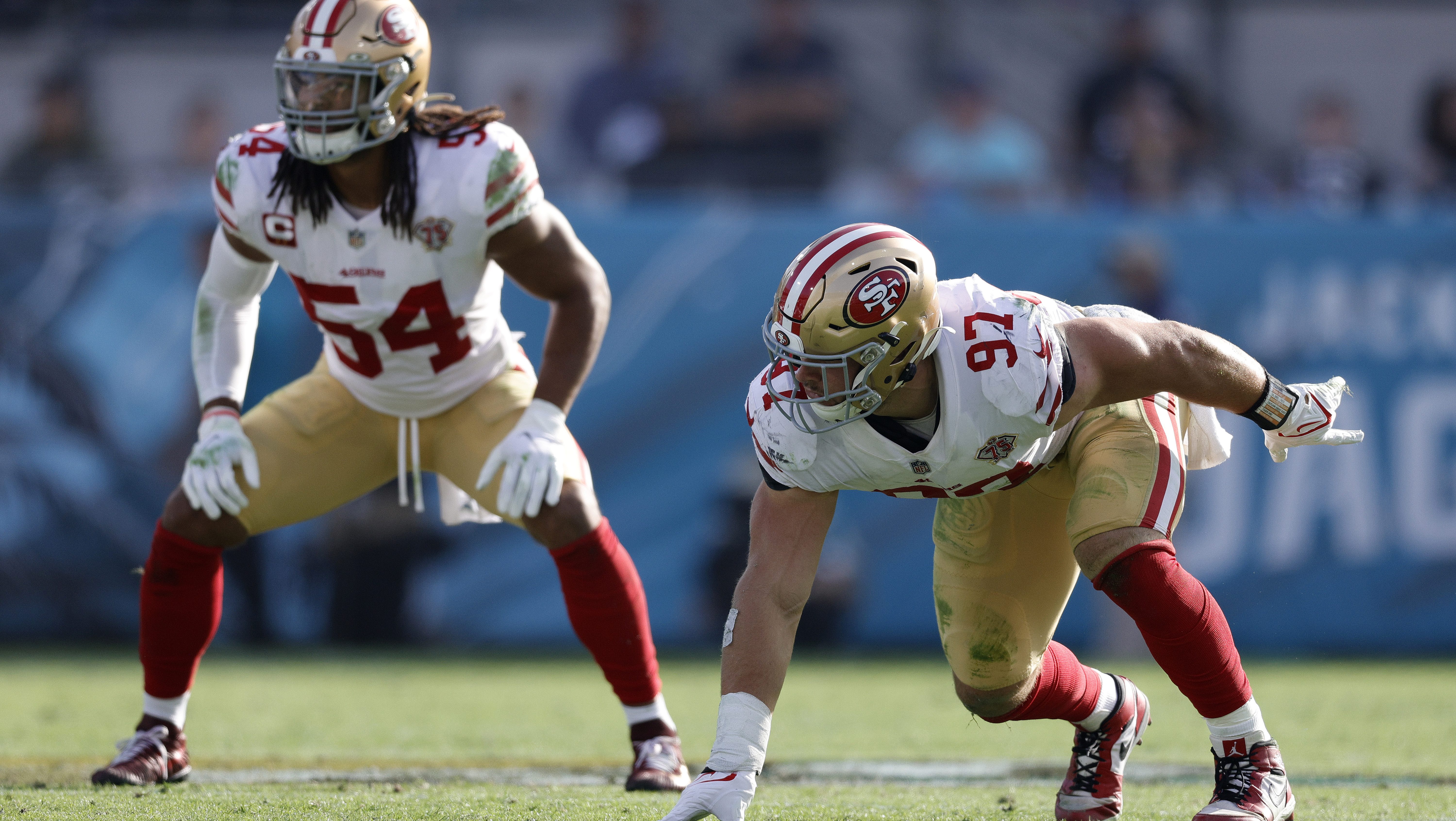49ers LB Fred Warner questionable to return vs. Cowboys with ankle injury