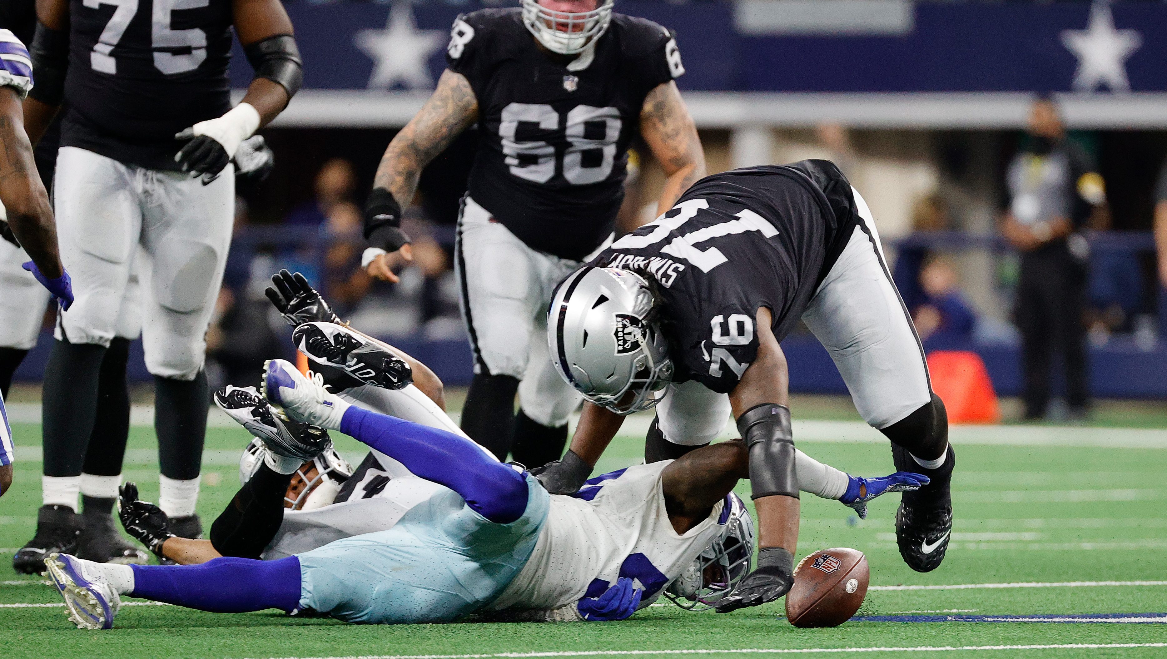 cowboys trysten hill facing nfl fine for punching raider heavy com