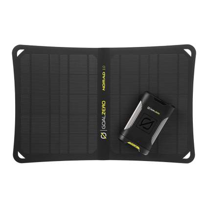 Goal Zero Venture 35 Portable Charger Power Bank with Nomad 10 Solar Panel Kit