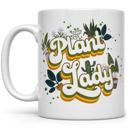 Retro text Plant Lady mug