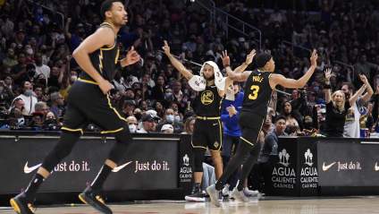 WATCH: Warriors Guard Gets Revenge on Clippers Big Man After Nasty Block