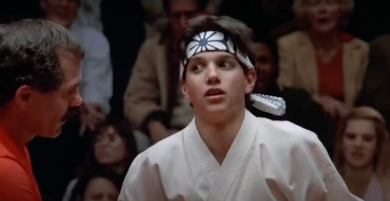 Ralph Macchio as Daniel LaRusso in "The Karate Kid"