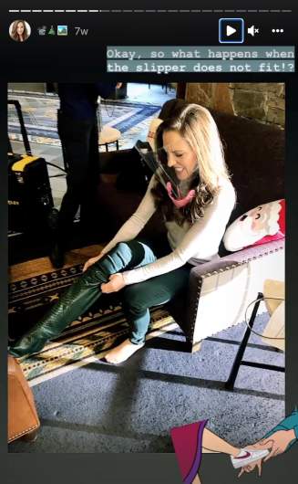 Osnes putting on boots