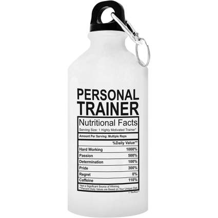 personal trainer water bottle