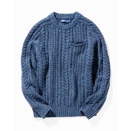 United By Blue Recycled Wool Cable Knit Sweater