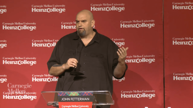 John Fetterman on debate stage
