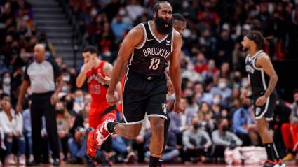 Frustrated James Harden Celebrates Getting a Foul Call [WATCH]