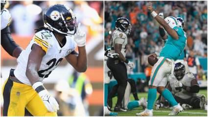 Najee Harris Hilariously Roasts Tua Tagovailoa Over ‘Terrible’ TD Dance