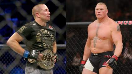 Brock Lesnar & Georges St-Pierre Challenged By UFC Star [LOOK]
