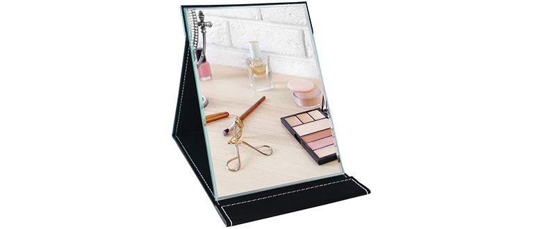 portable folding makeup mirror