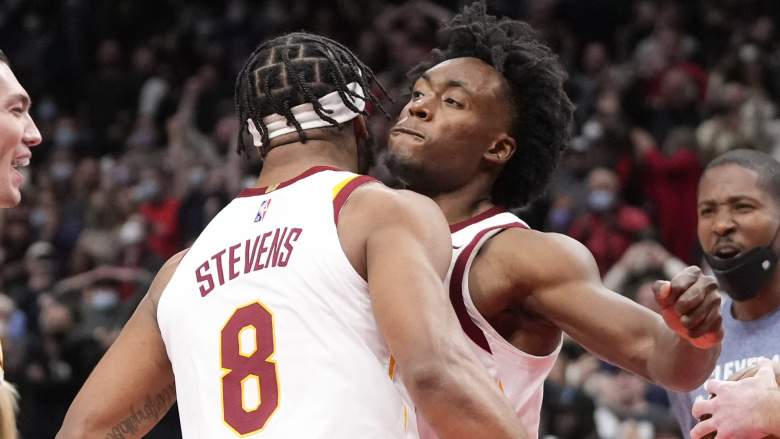 Collin Sexton of the Cavaliers (right) could be a key to a Ben Simmons trade.