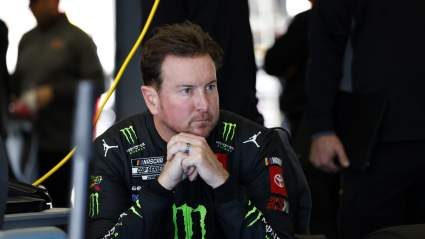 Kurt Busch Shows Off the Monster Energy Scheme During Next Gen Test