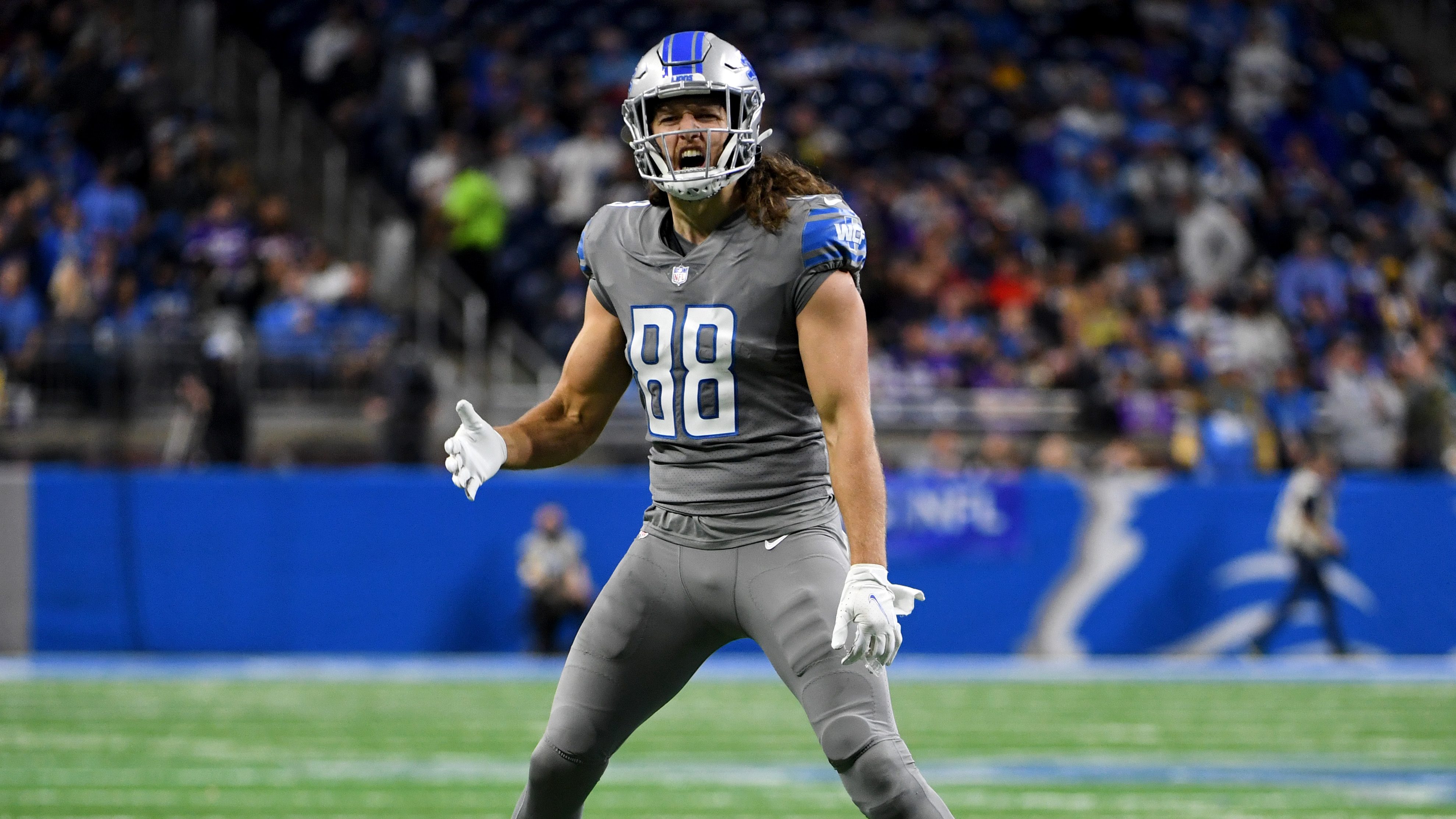 Detroit Lions TE T.J. Hockenson undergoes thumb surgery, out for season:  Report