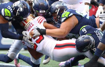 49ers’ Kyle Shanahan Answers if Seattle Took a Cheap Shot on His RB