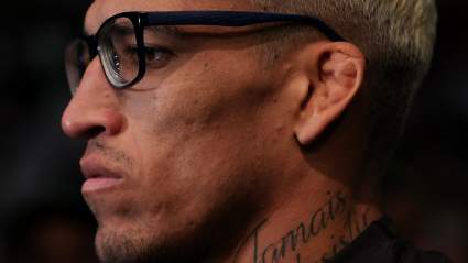 Fan Steals Charles Oliveira’s Glasses at UFC 269 [WATCH]