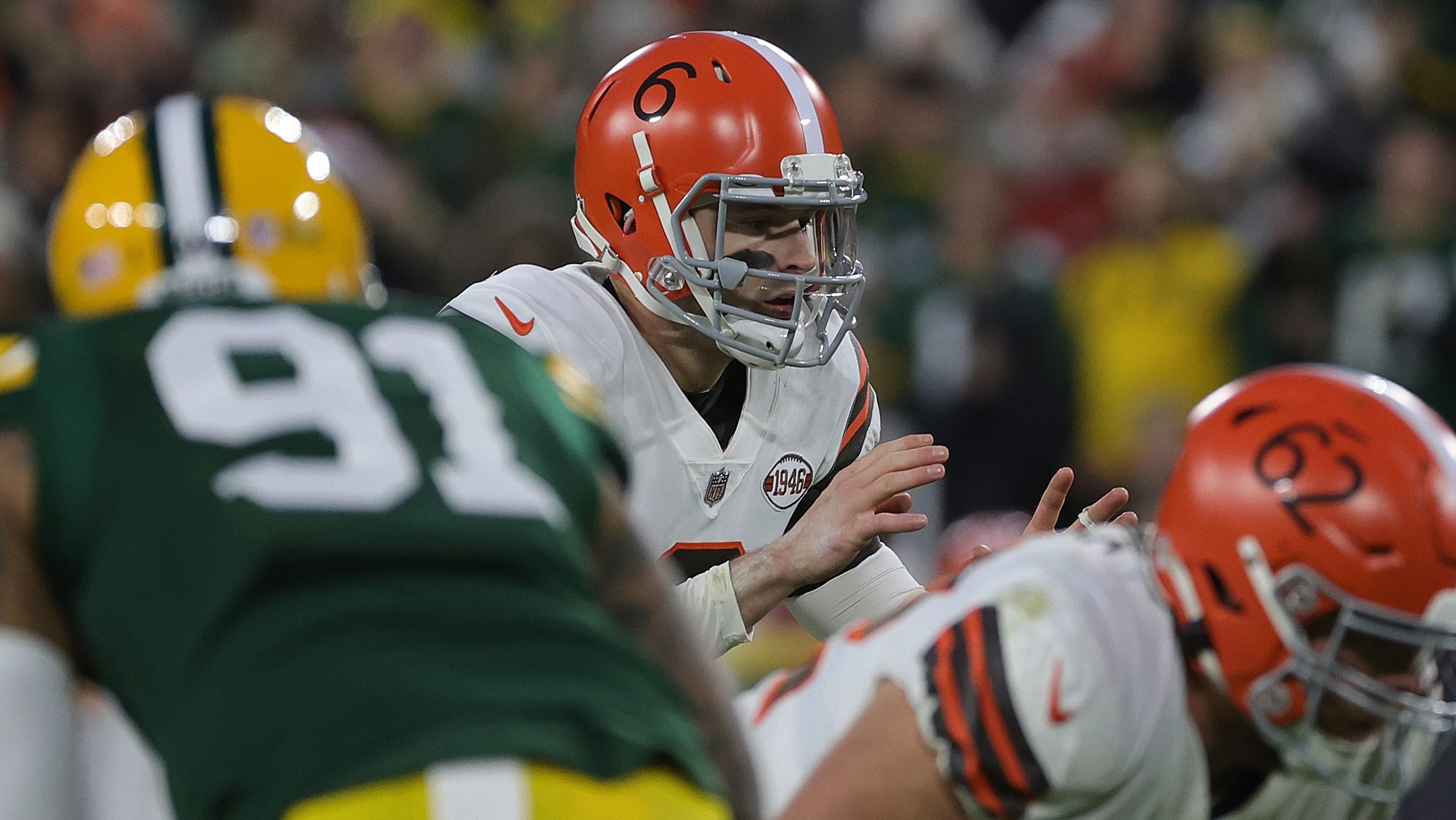 Browns not blaming Baker Mayfield's hand injury after loss to Steelers