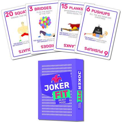 joker fit beast mode exercise cards