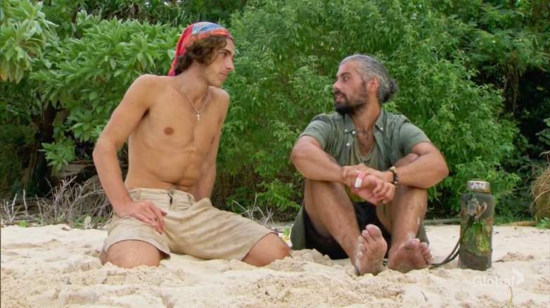 Xander Hastings and Ricard Foyé in episode 11 of "Survivor 41"