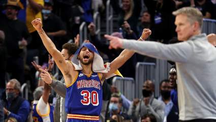 Steph Curry Flexes Insane Shooting Range With Pregame Shot [WATCH]