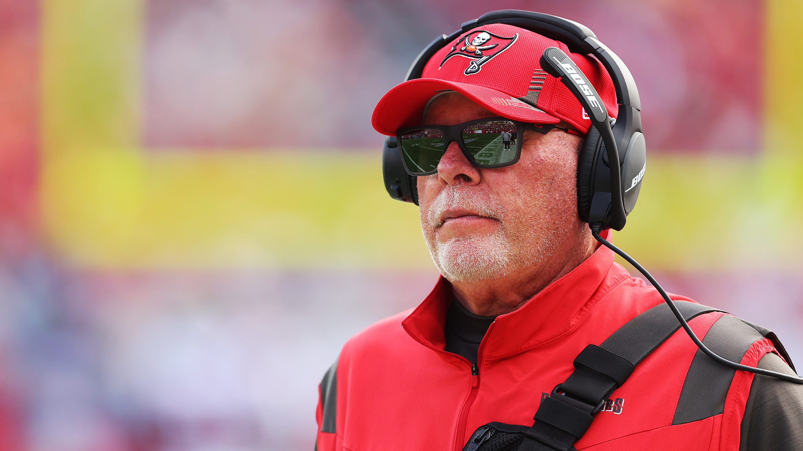 Buccaneers Head Coach Addresses Saints Late Hit on Baker Mayfield