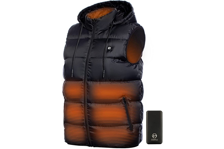 Beudylihy 2021 Men's Women's Heated Vest Skiing Control Heated Vest USB Electric Heated Vest with 9 Heating Areas Washable Heated Down Jacket for Camping Fishing Hiking