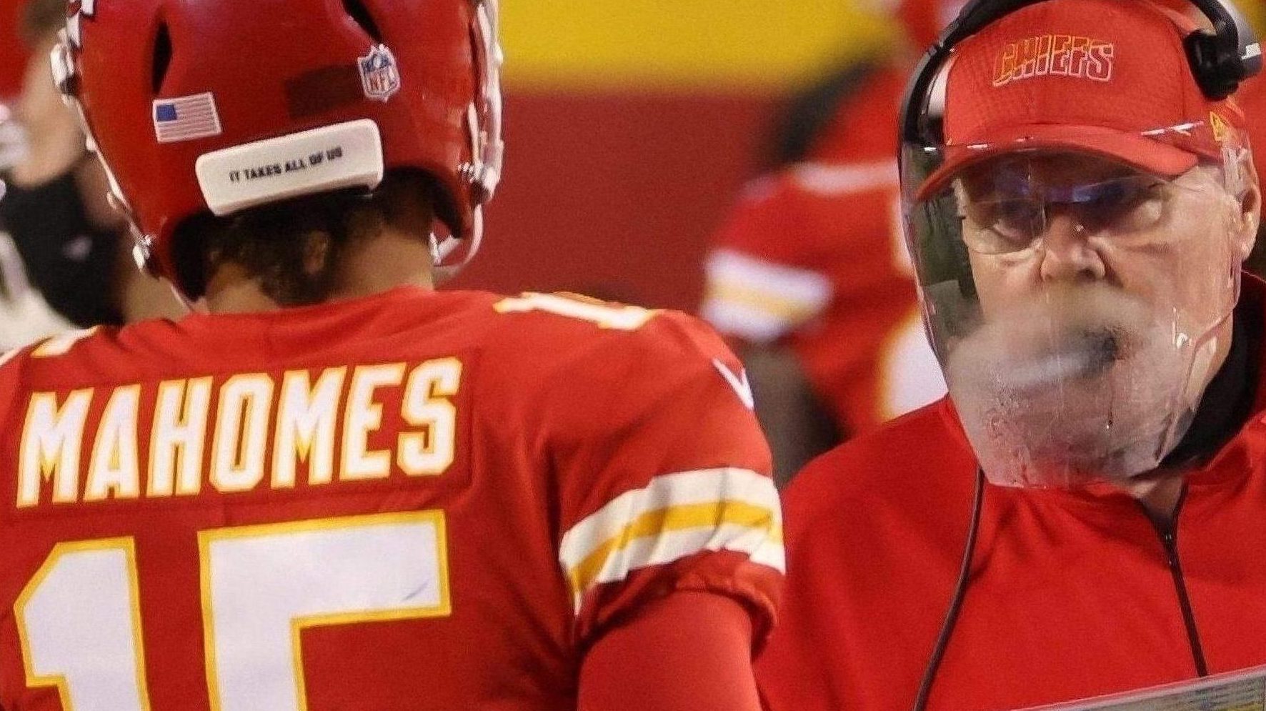 Andy Reid Reveals Epic Postgame Message To Patrick Mahomes | Heavy.com