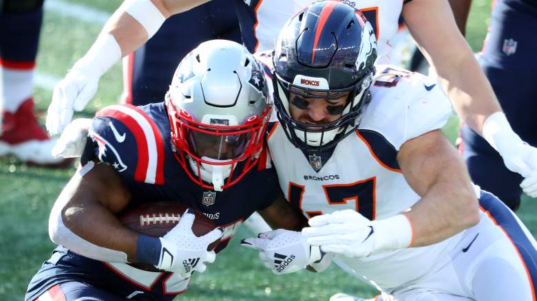 Denver Broncos linebacker Josey Jewell (47) reacts during an NFL