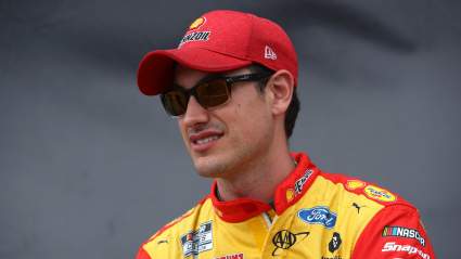 Joey Logano ‘Sneaks’ Onto the Charlotte Roval for Winter Burnouts