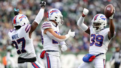 Photo of Bills Defense Draping Tre White’s Jersey on Table Goes Viral