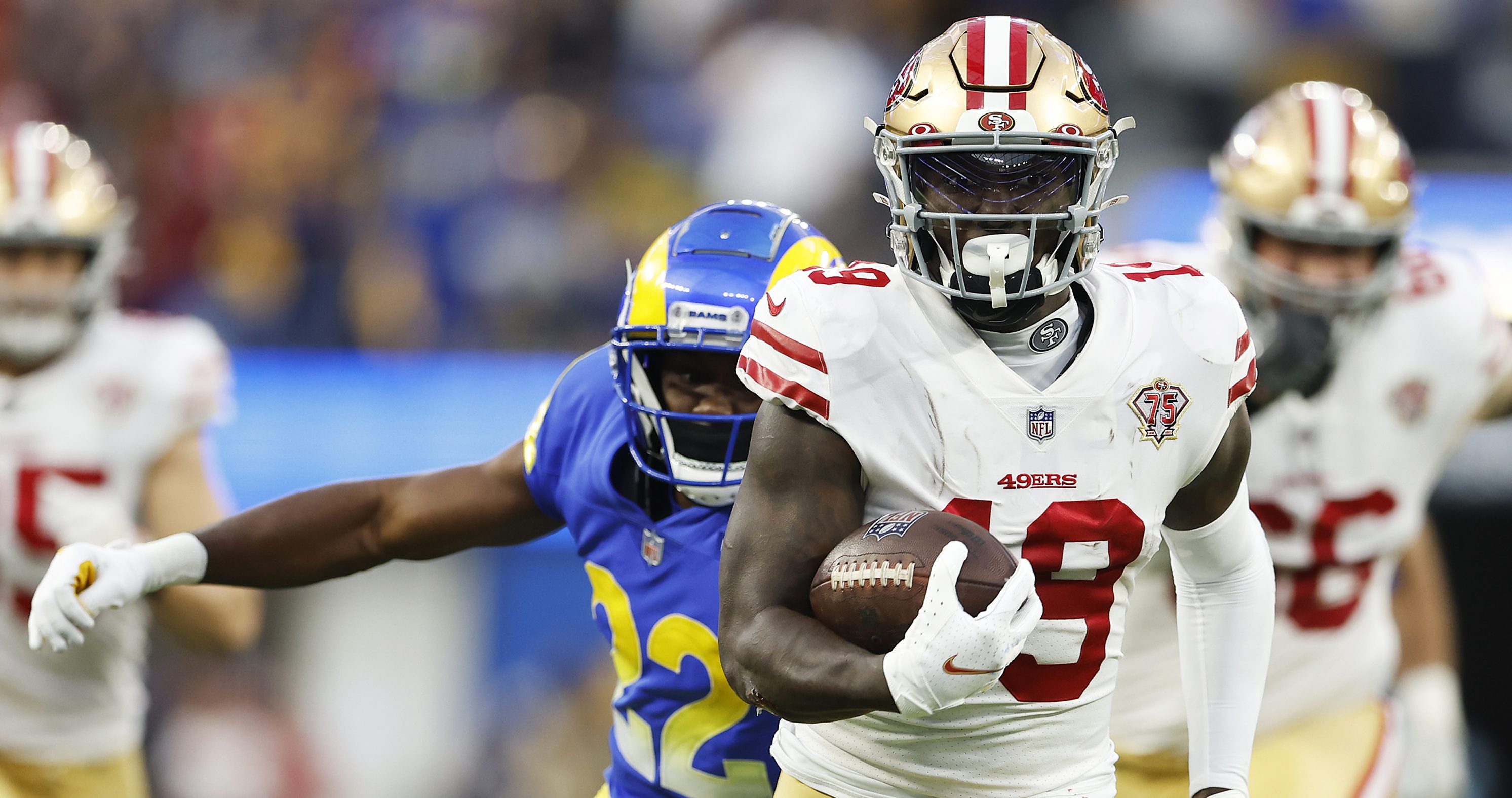 Odell Beckham Jr. Pauses Rams Celebration to Comfort 49er Deebo Samuel