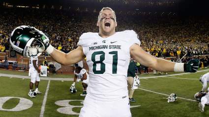 Lions Sign Tough Former Michigan State Tight End to Futures Deal