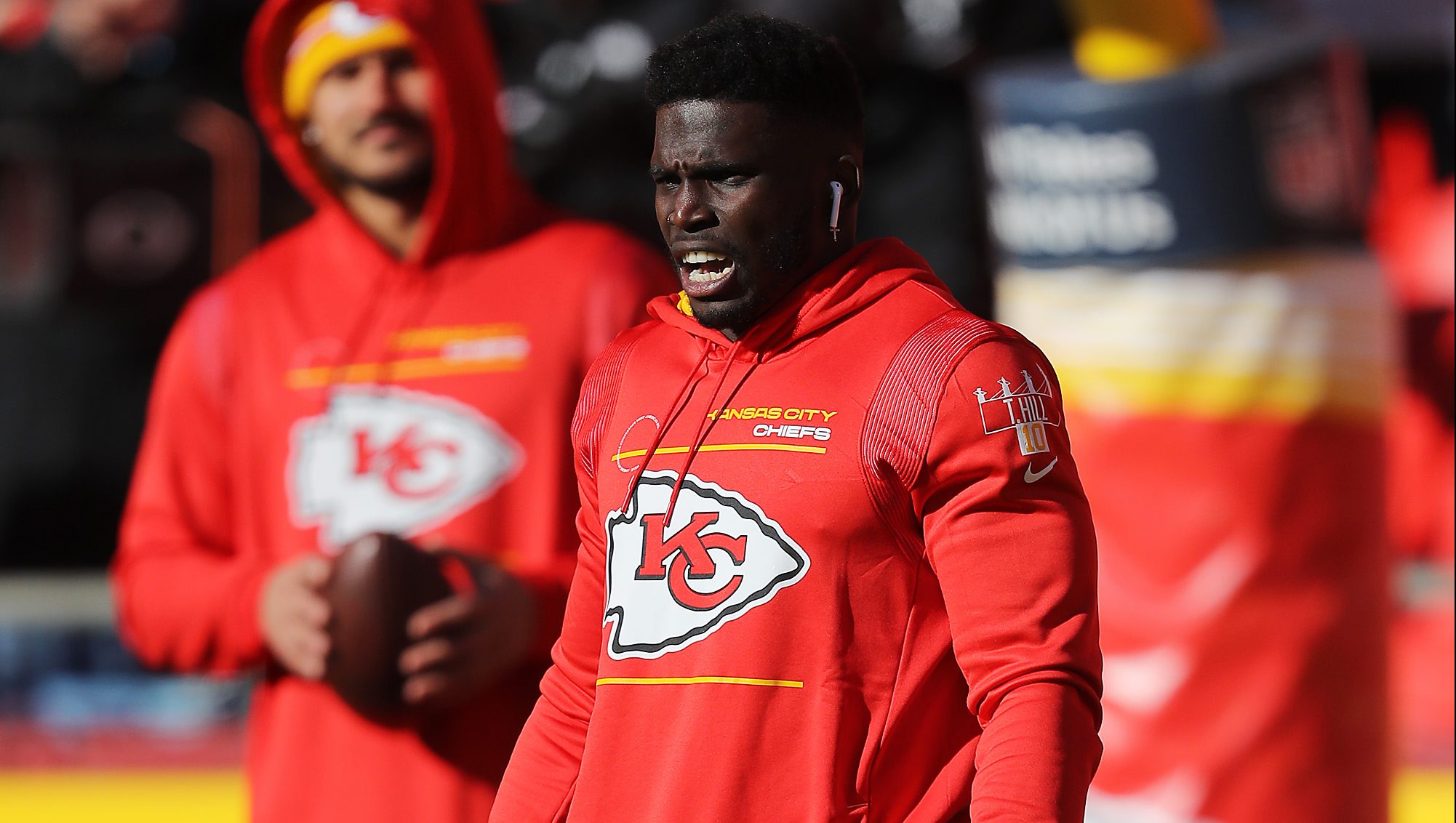 Tyreek Hill Kansas City Chiefs Red Jersey Inspired Style Bomber Jacket -  Teeruto