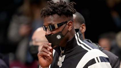 Antonio Brown Spotted Courtside at Brooklyn Nets Game After NFL Flameout